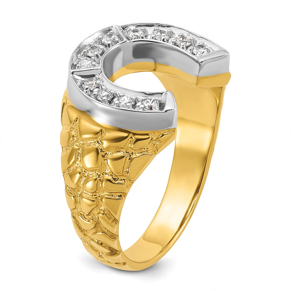 10k Two-Tone Fancy Ring Mounting