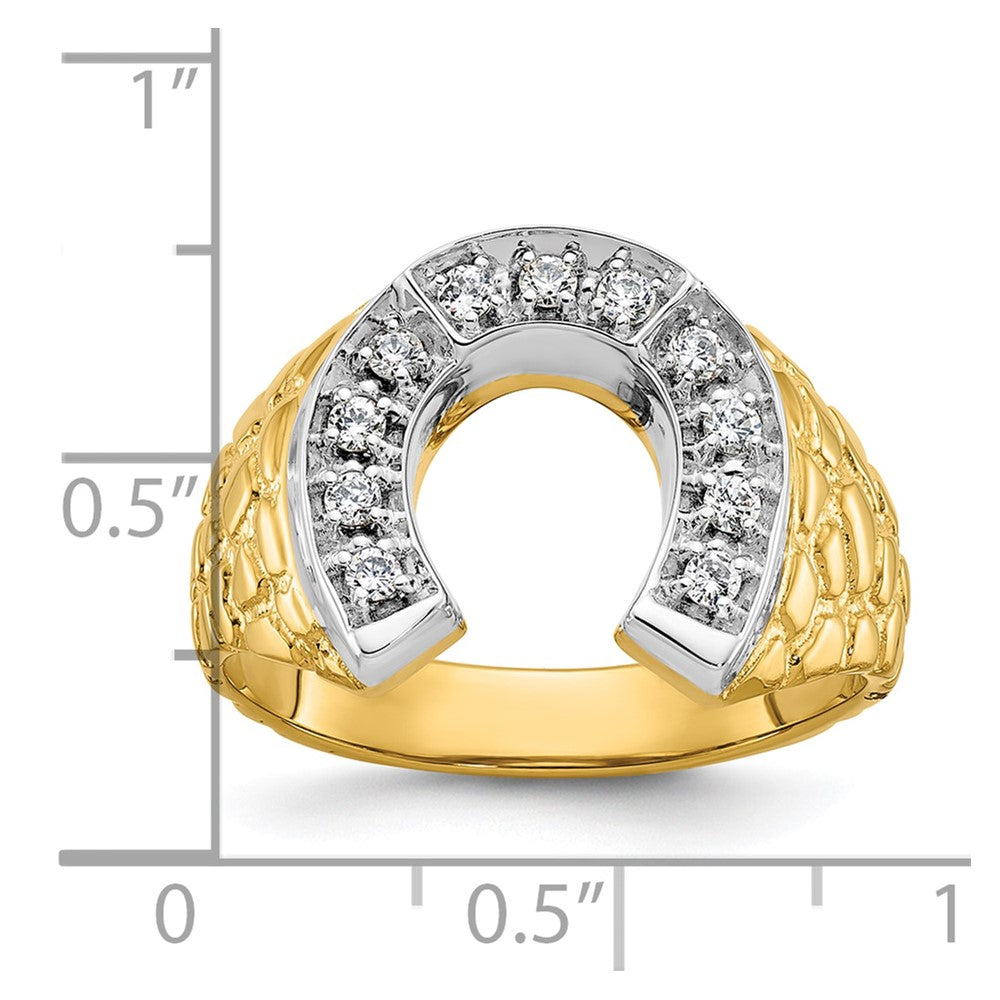 10k Two-Tone Fancy Ring Mounting