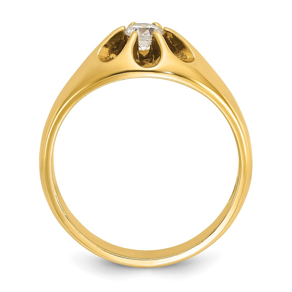 14k IBGoodman Men's 1/4 carat Diamond Complete Ring
