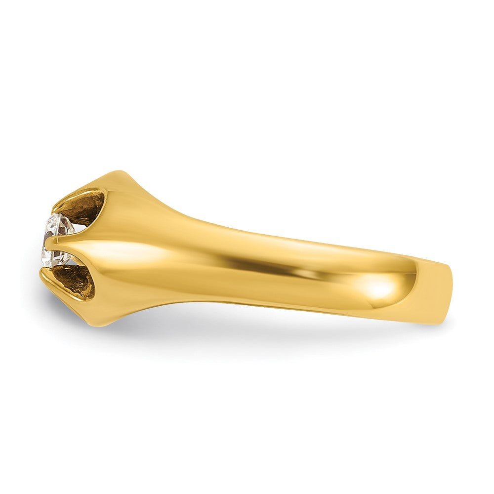 14k IBGoodman Men's 1/4 carat Diamond Complete Ring