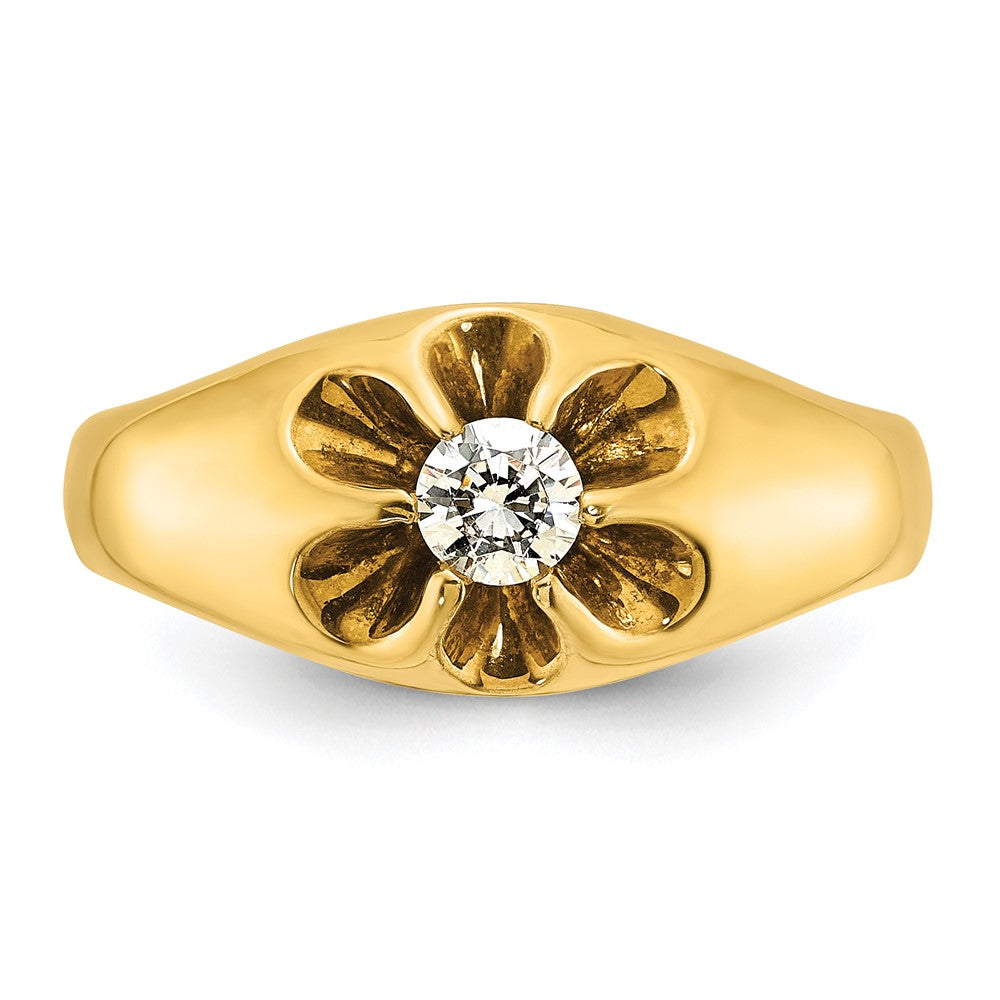 14k IBGoodman Men's 1/4 carat Diamond Complete Ring