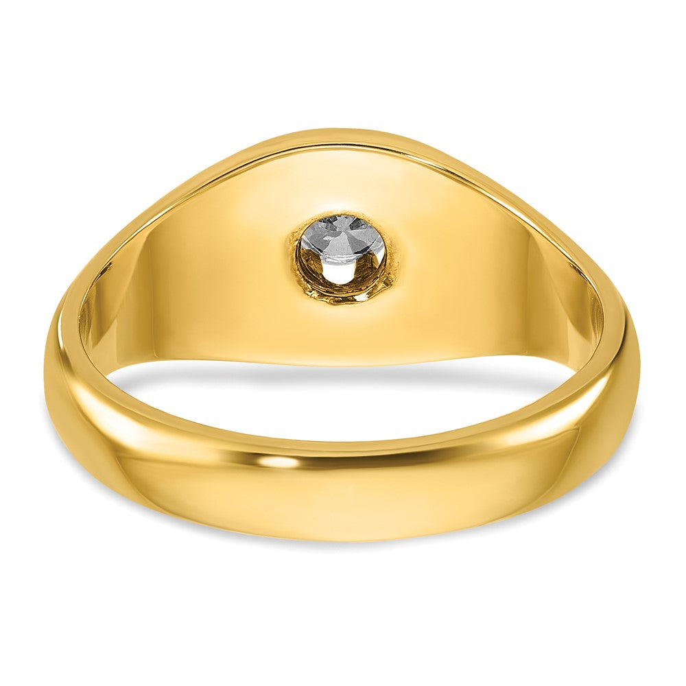 14k IBGoodman Men's 1/4 carat Diamond Complete Ring