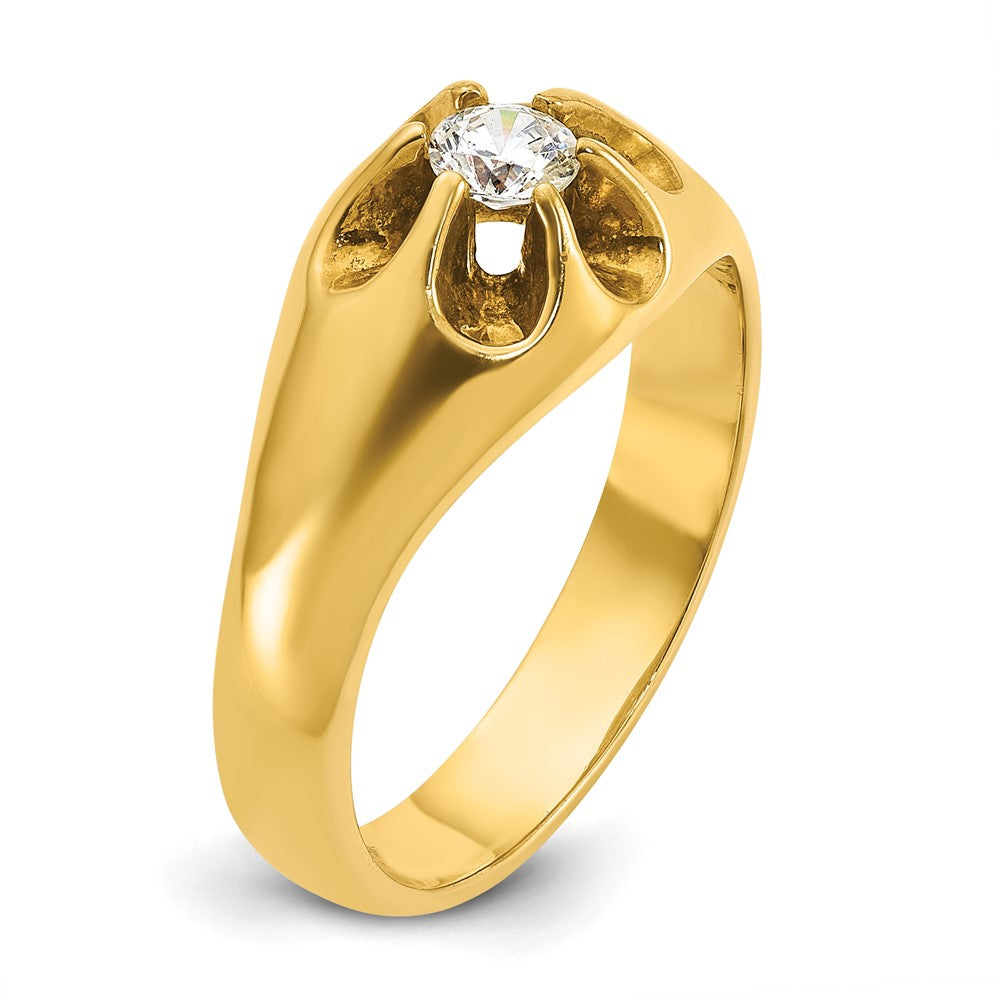 14k IBGoodman Men's 1/4 carat Diamond Complete Ring