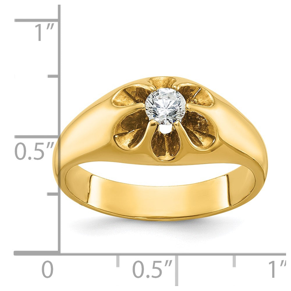 14k IBGoodman Men's 1/4 carat Diamond Complete Ring