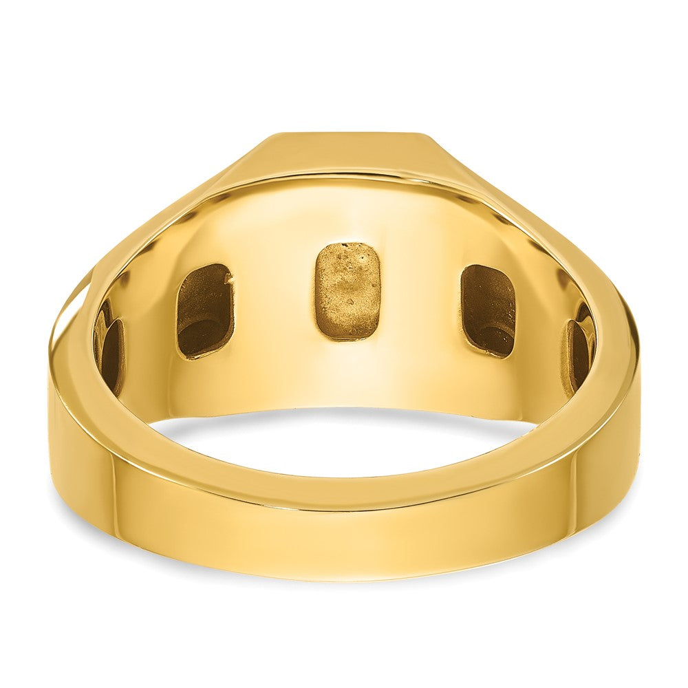 14k IBGoodman Men's Ruby Doublet Stone Complete Ring