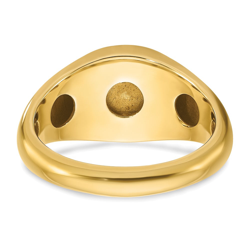 14k IBGoodman Men's Ruby Doublet Stone Complete Ring