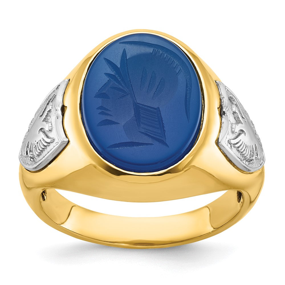 10k Two-Tone Fancy Ring Mounting