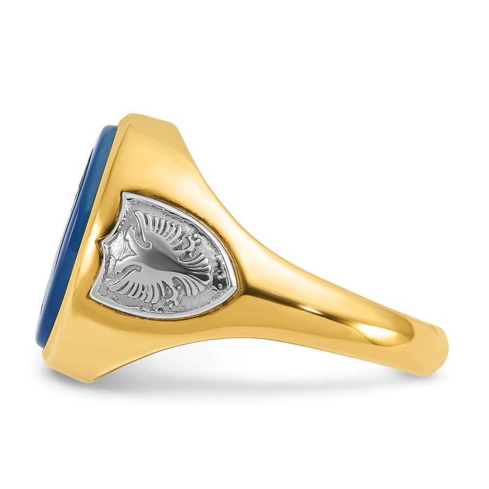 14k Two-tone IBGoodman Men's Gemstone Ring Mounting
