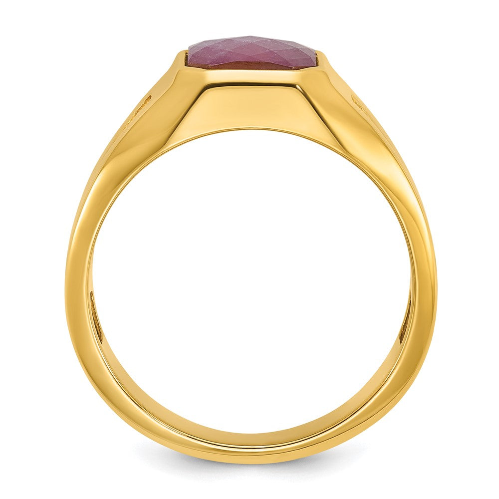 14k IBGoodman Men's Gemstone and Diamond Ring Mounting
