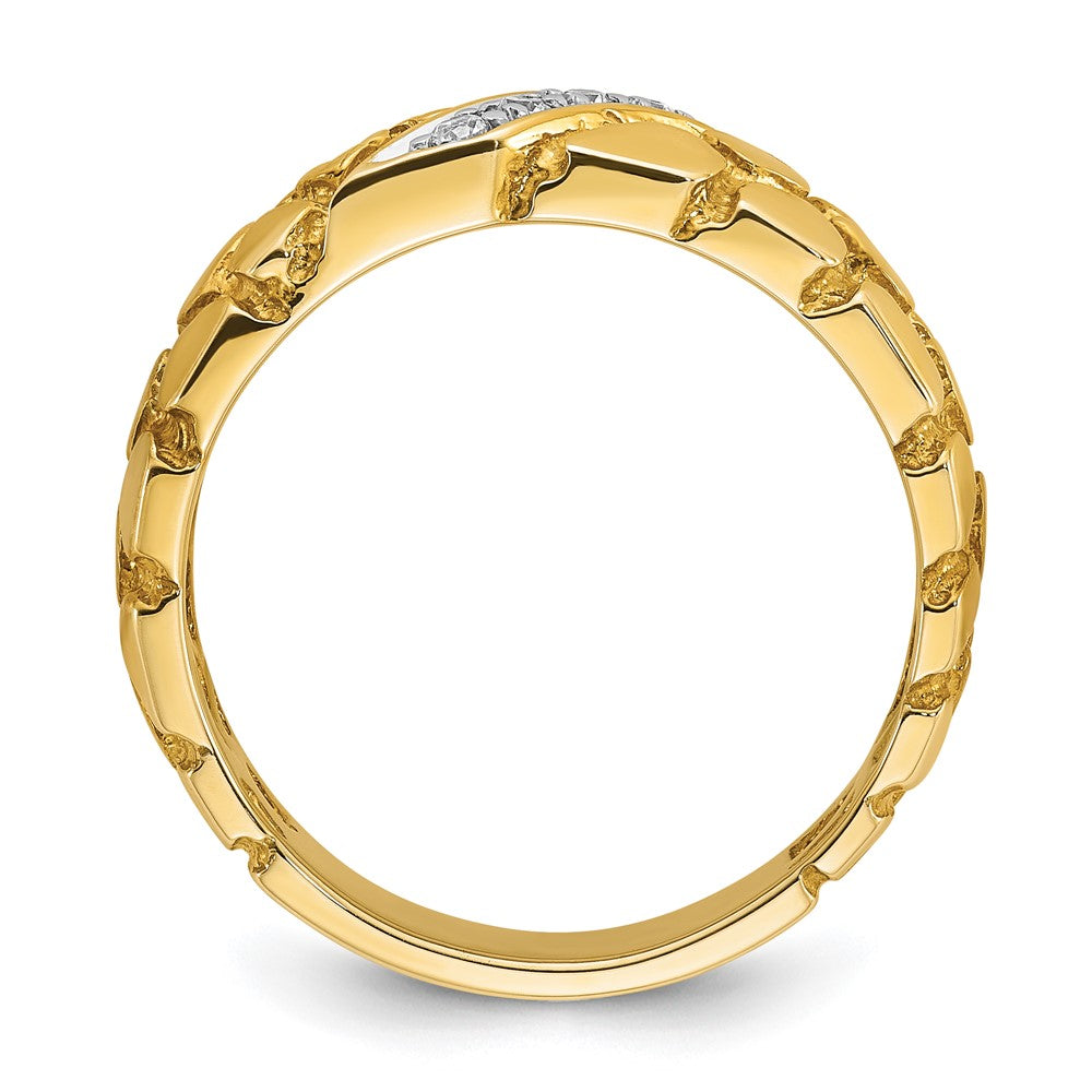 14k IBGoodman Men's Diamond Nugget Ring Mounting
