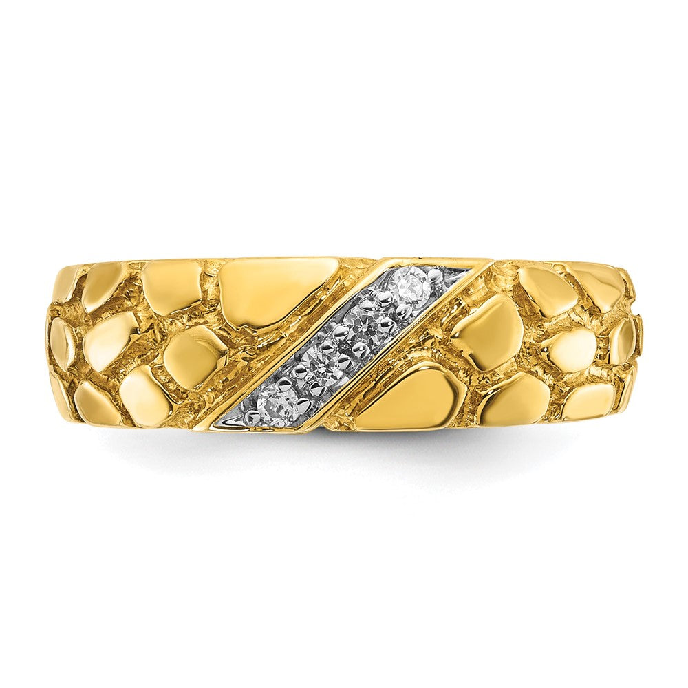 14k IBGoodman Men's Diamond Nugget Ring Mounting