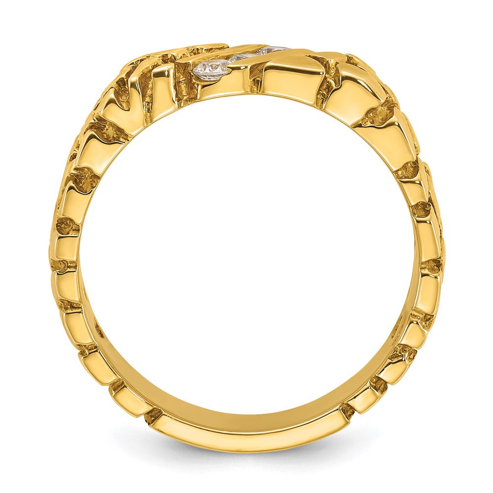 14k IBGoodman Men's Diamond Nugget Ring Mounting