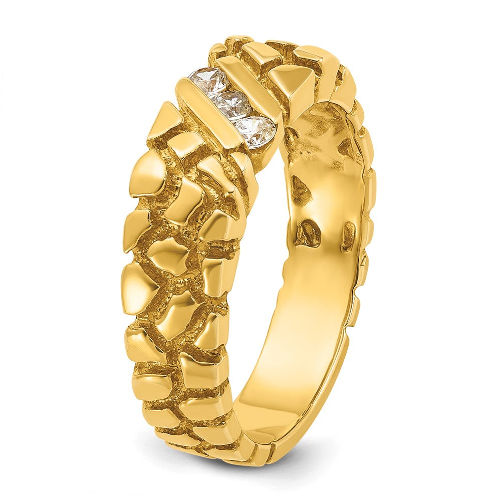 14k IBGoodman Men's Diamond Nugget Ring Mounting