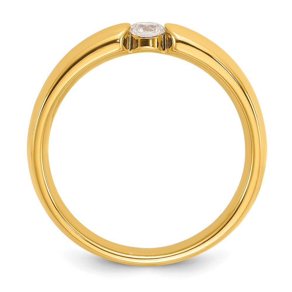 14k IBGoodman Men's 1/4 carat Diamond Complete Ring