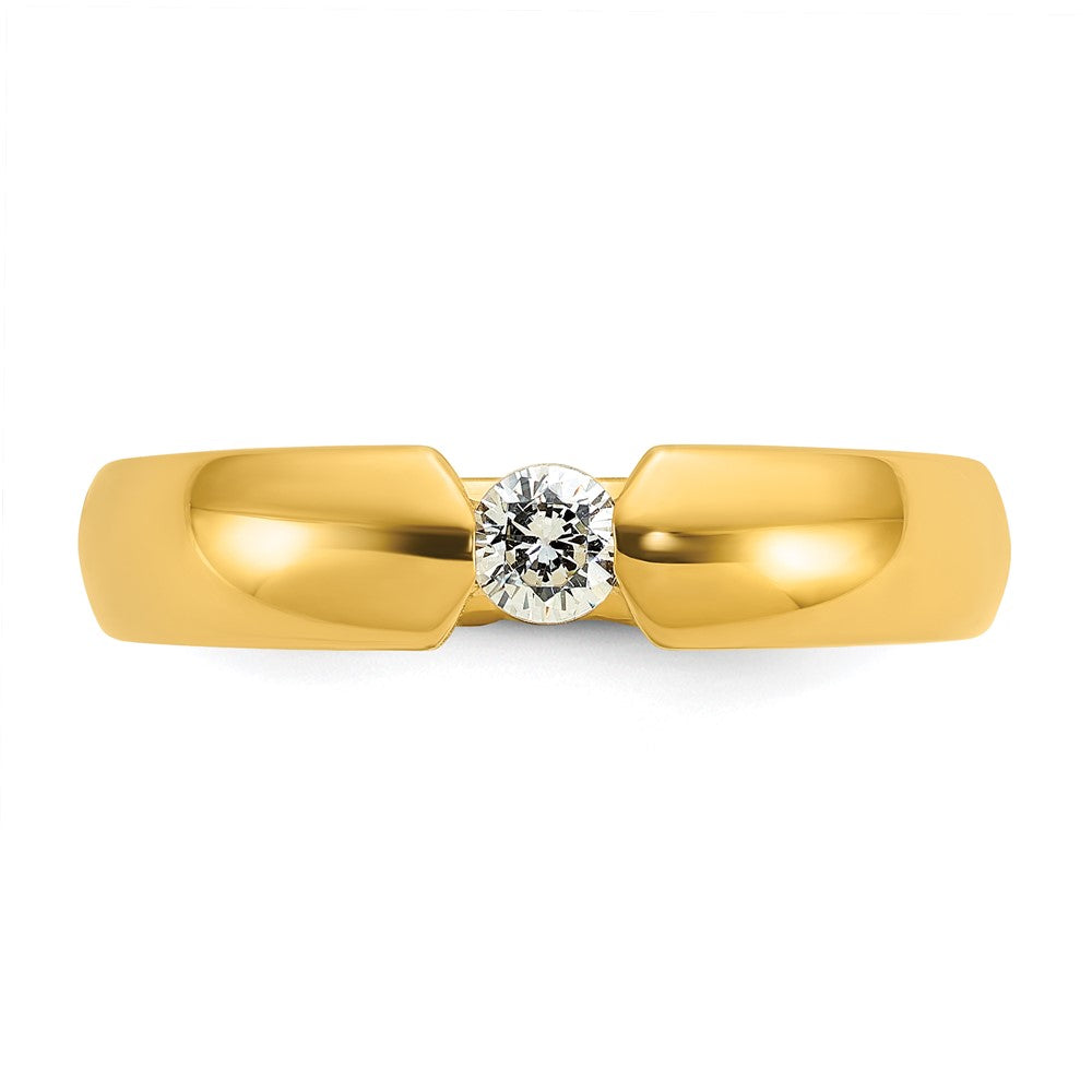 14k IBGoodman Men's 1/4 carat Diamond Complete Ring