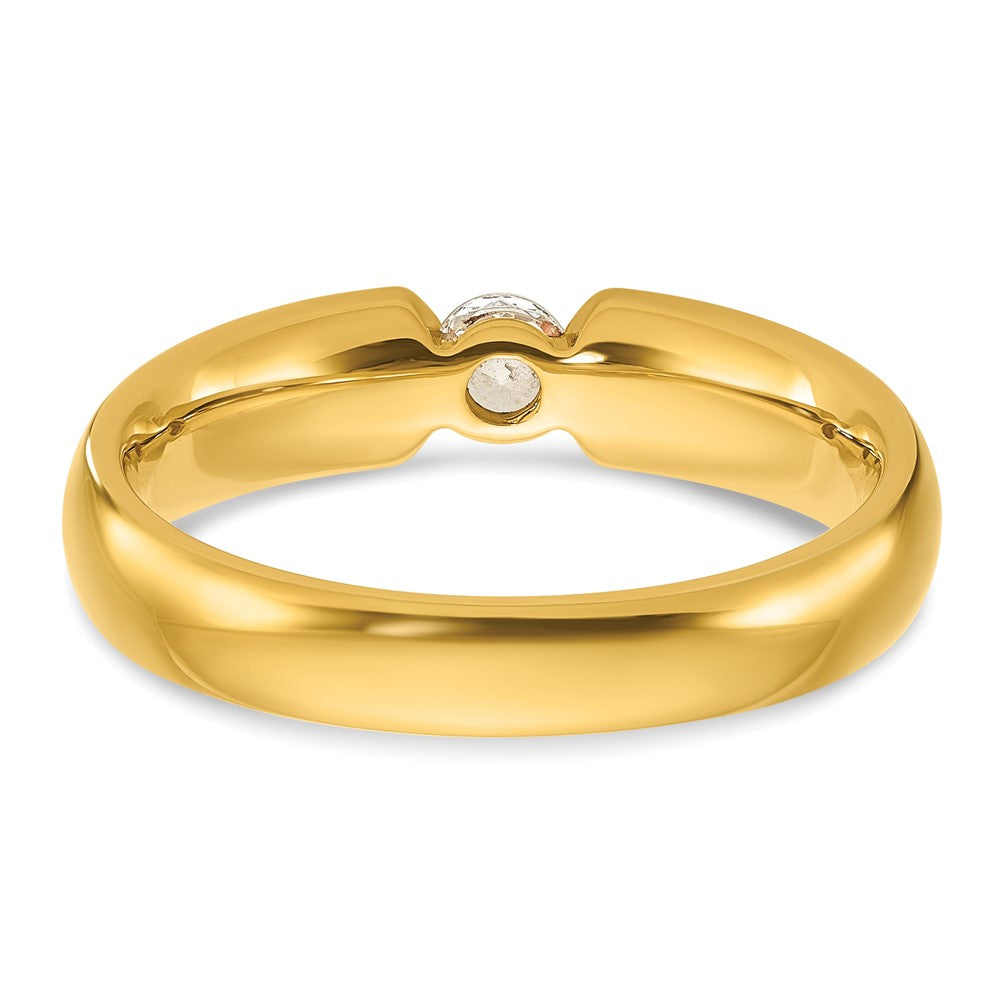 14k IBGoodman Men's 1/4 carat Diamond Complete Ring
