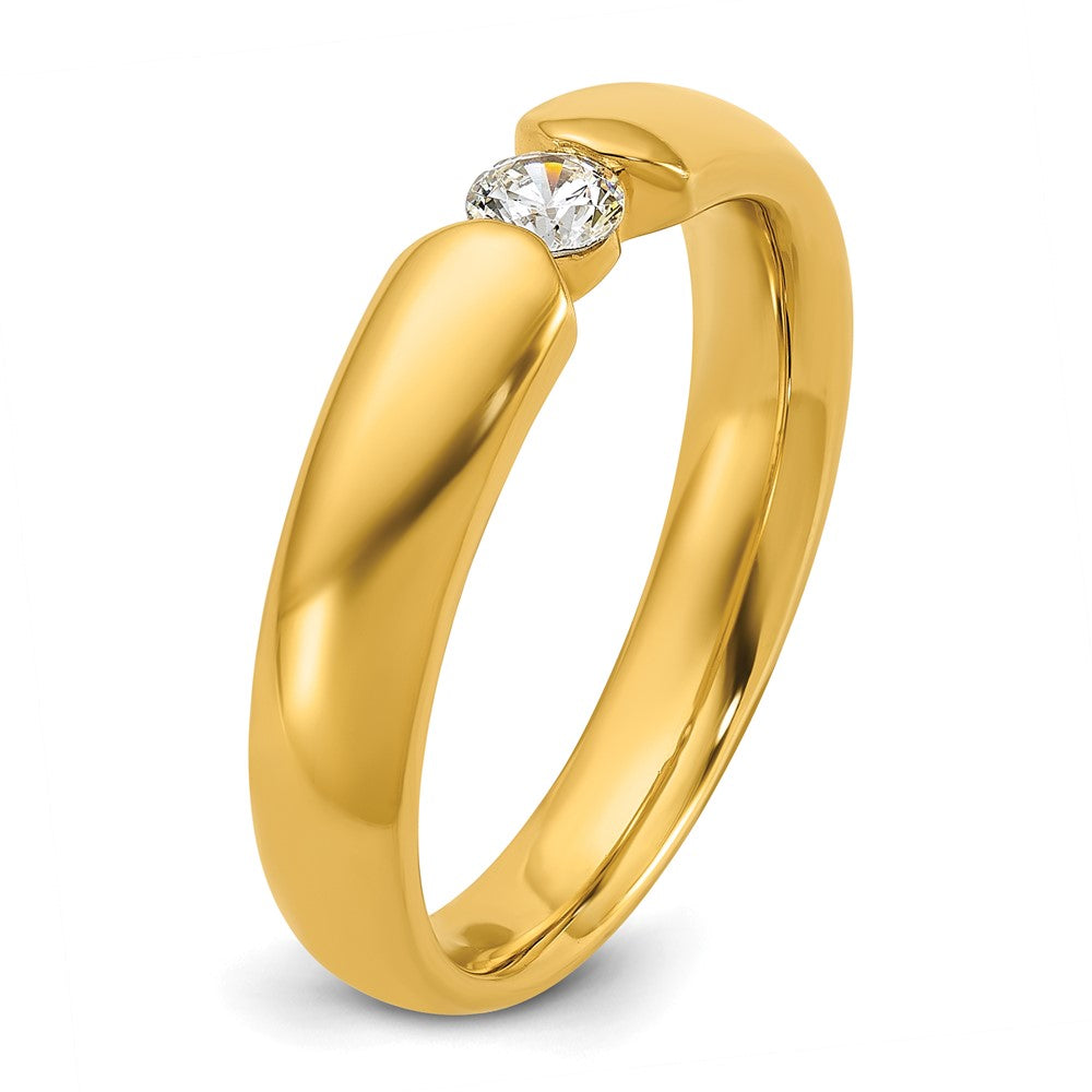 14k IBGoodman Men's 1/4 carat Diamond Complete Ring