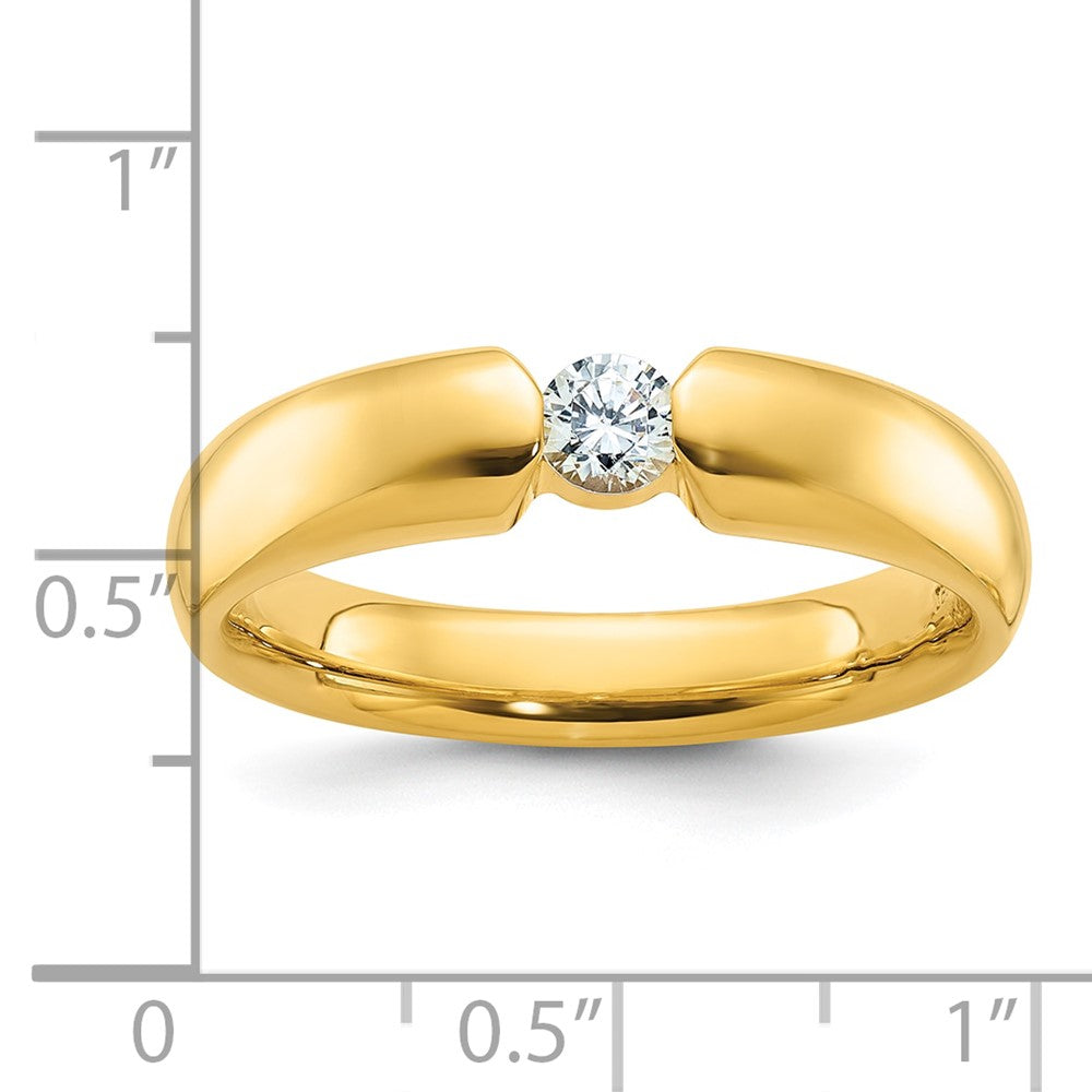 14k IBGoodman Men's 1/4 carat Diamond Complete Ring