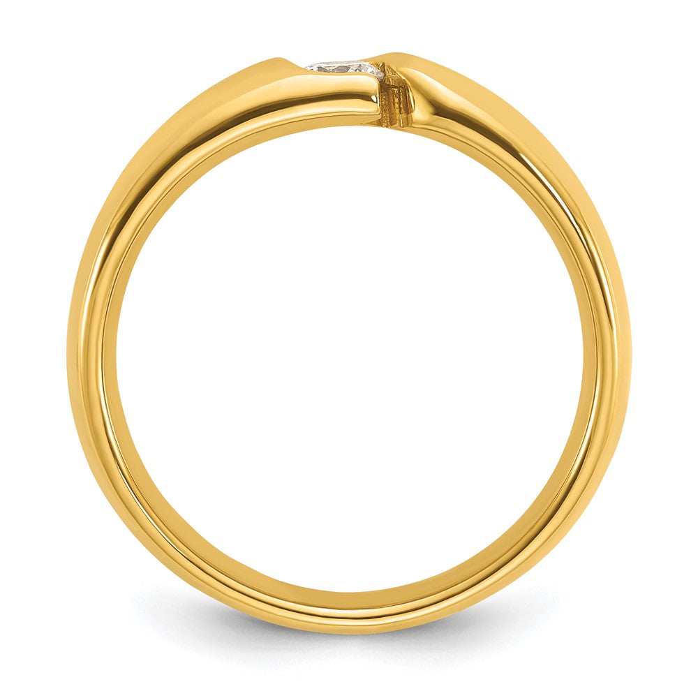14k IBGoodman Men's 1/4 carat Diamond Complete Ring