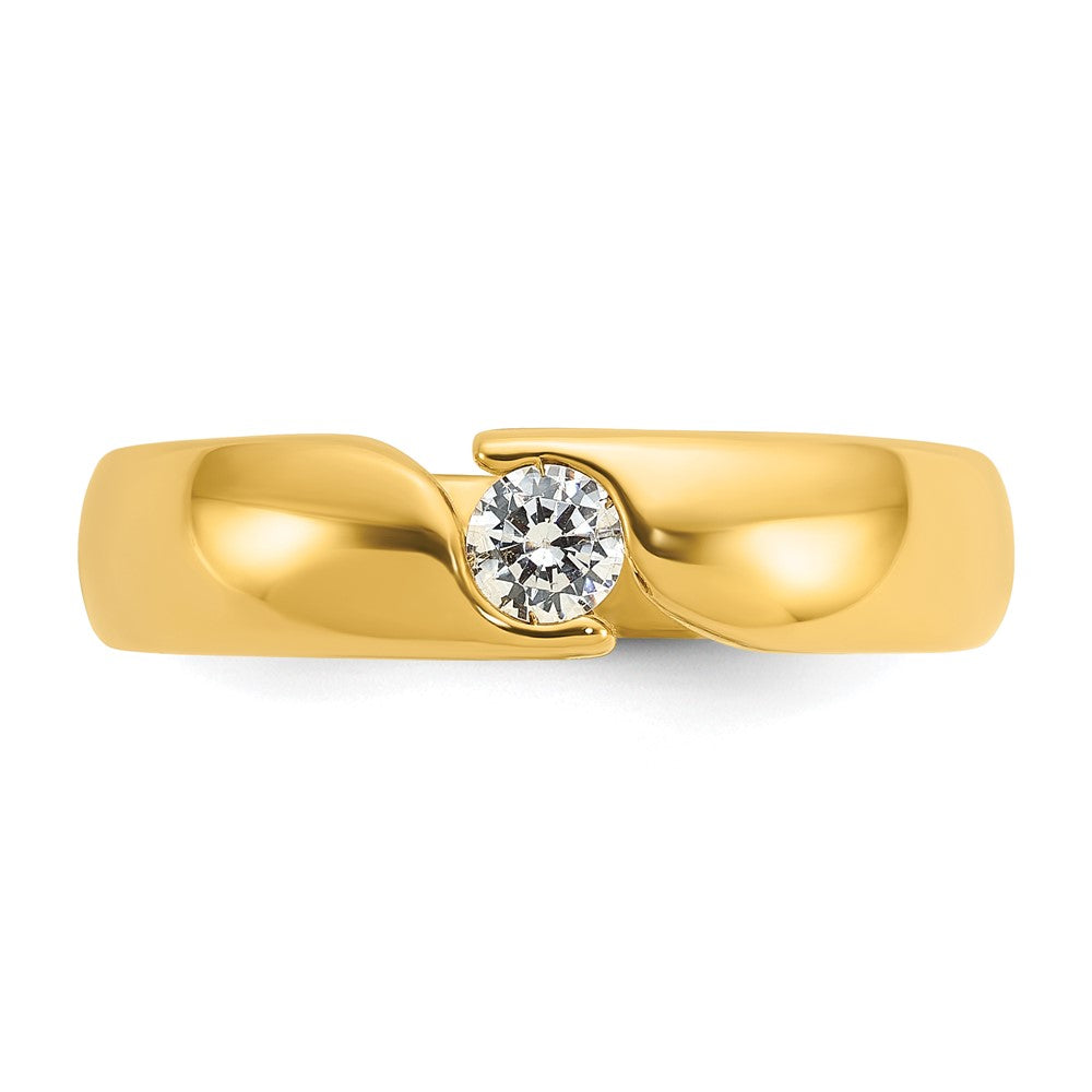 14k IBGoodman Men's 1/4 carat Diamond Complete Ring