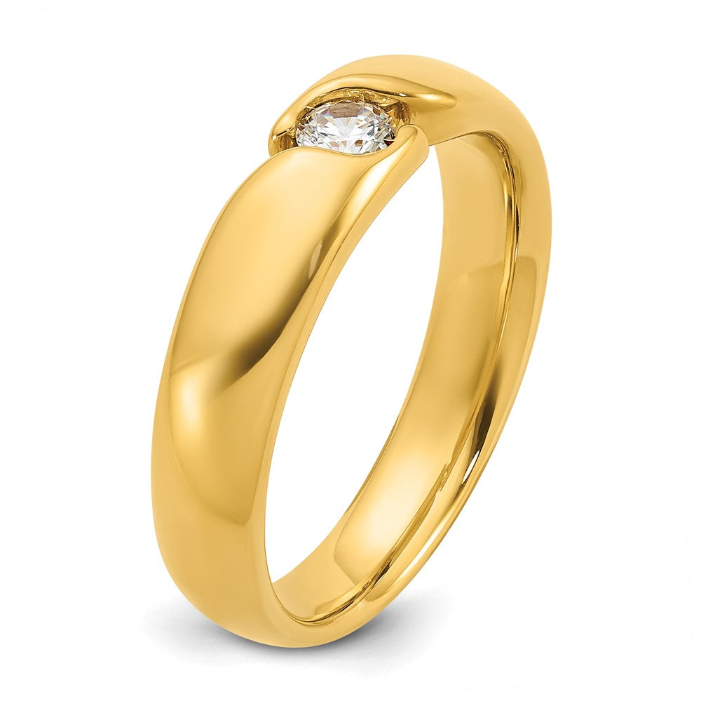 14k IBGoodman Men's 1/4 carat Diamond Complete Ring