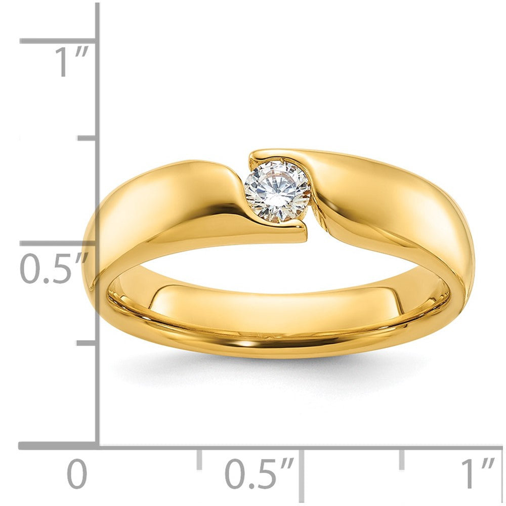 14k IBGoodman Men's 1/4 carat Diamond Complete Ring