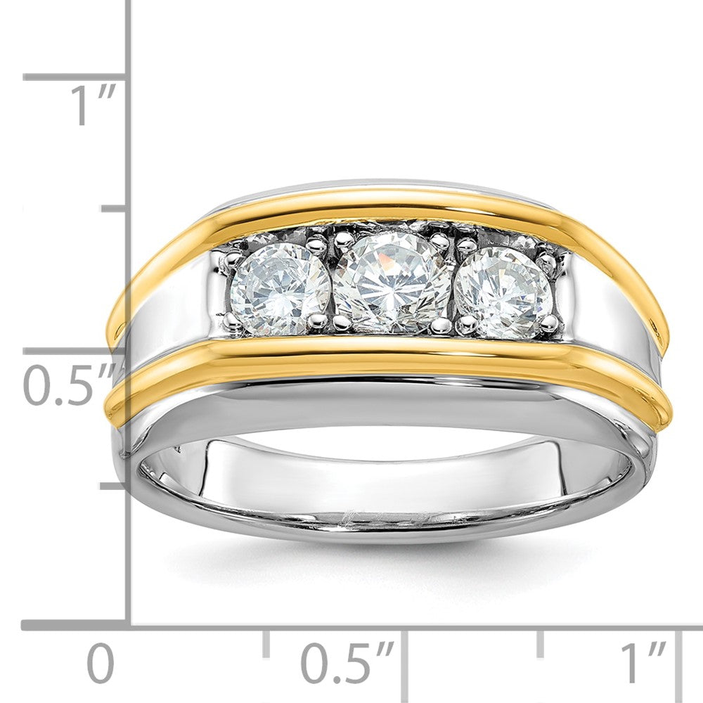14k Two-tone IBGoodman Men's Diamond Ring Mounting
