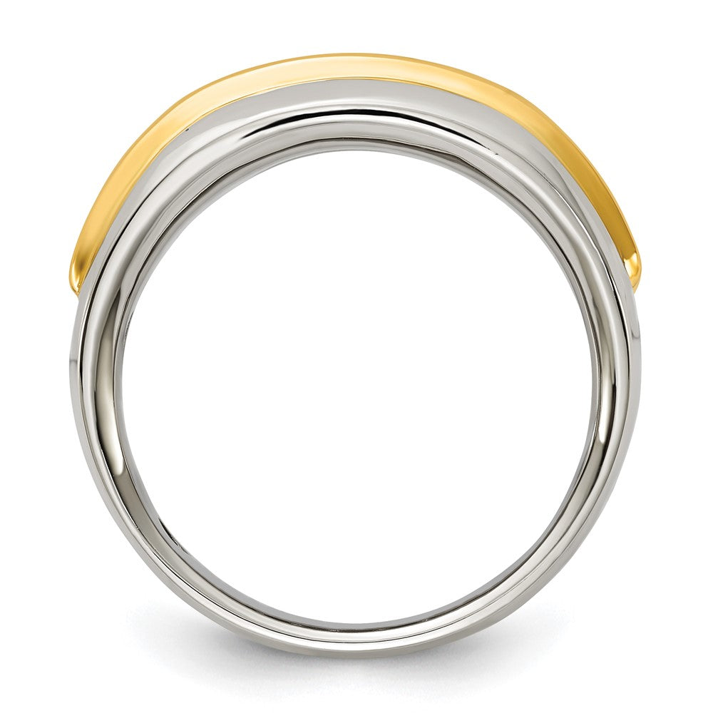 IBGoodman 14k Two-tone Five Stone Polished Men's Ring Mounting