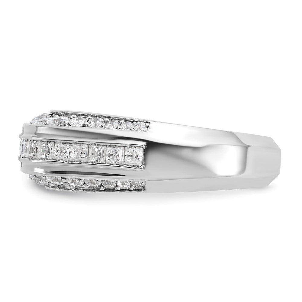 14k White Gold IBGoodman Men's Polished Ring Mounting