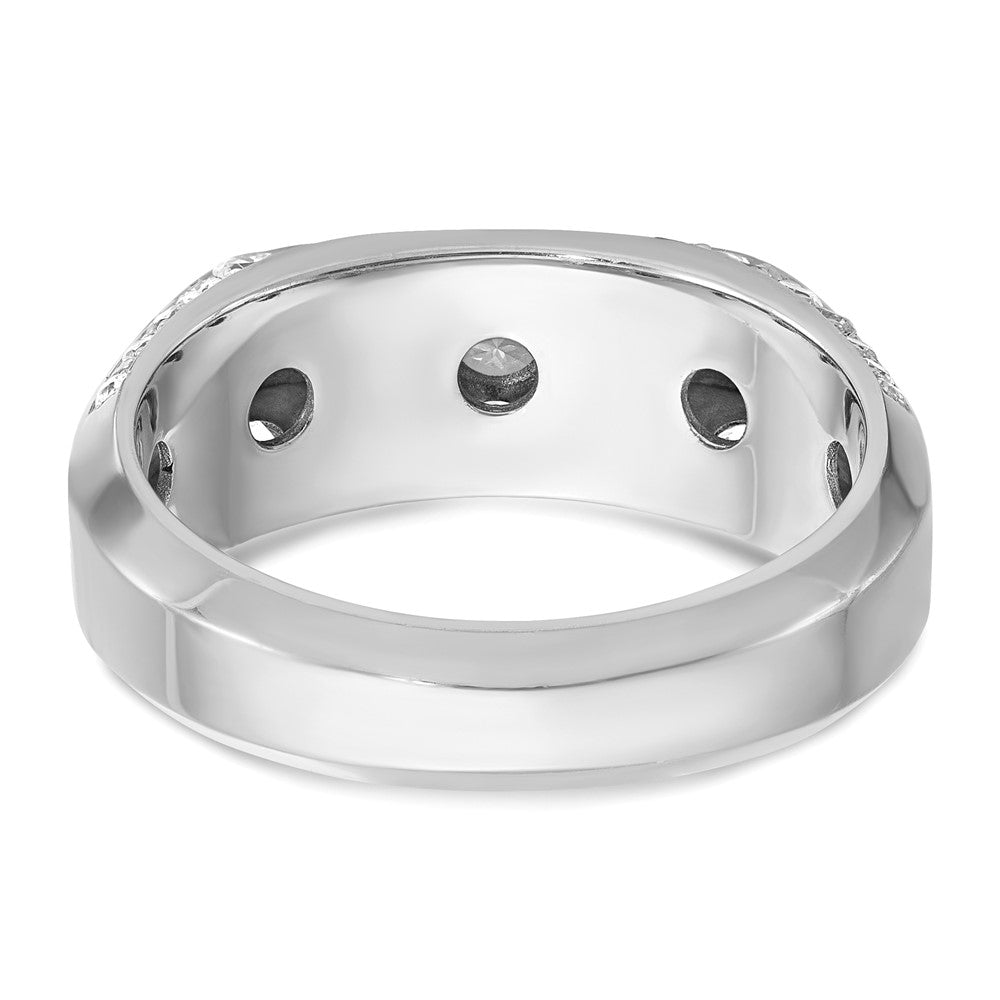 14k White Gold IBGoodman Men's Polished Ring Mounting