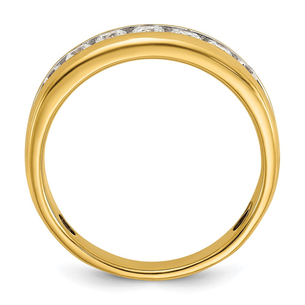 IBGoodman 14k with White Rhodium Men's Polished 1/2 Carat AA Quality Diamond Ring