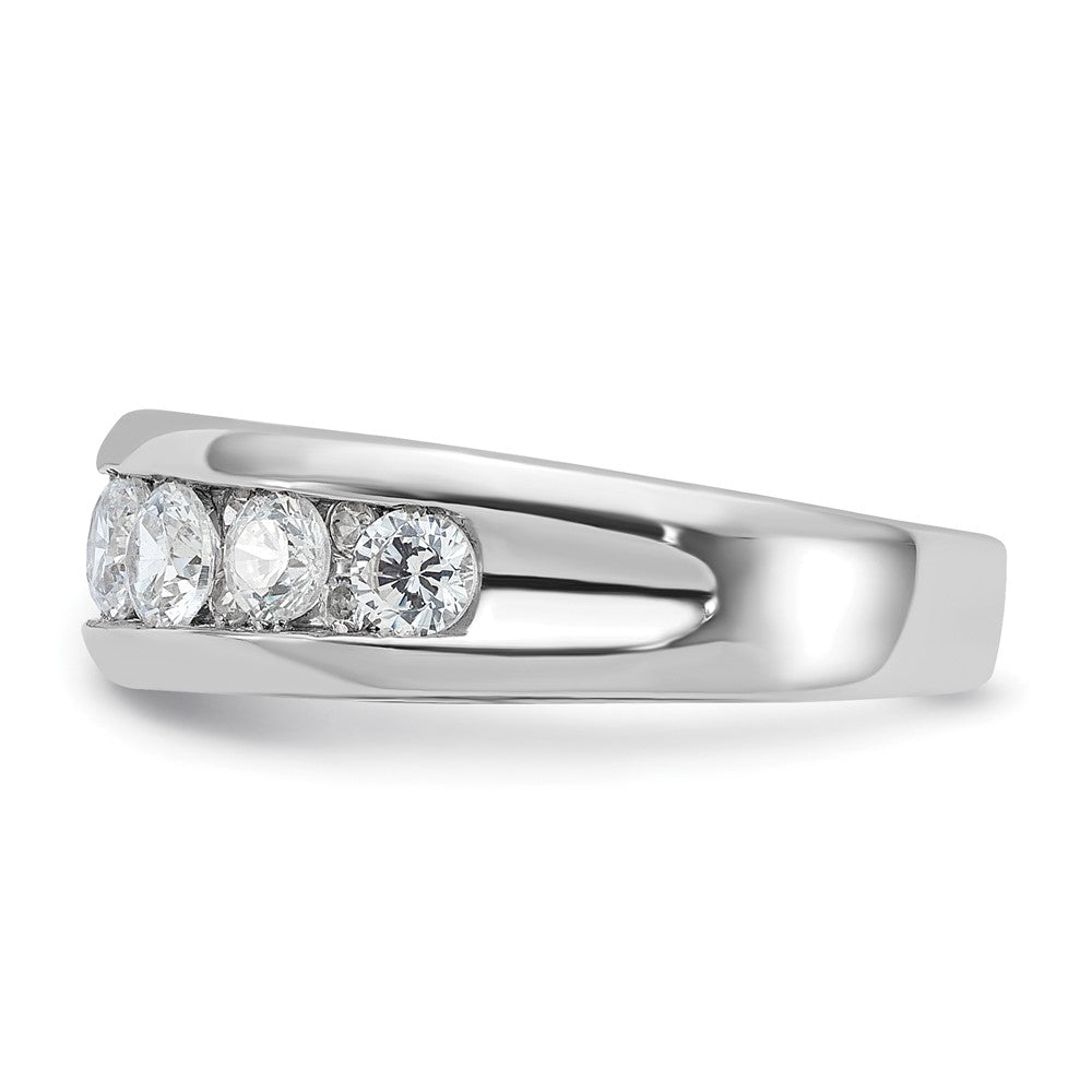 IBGoodman 14k White Gold Polished Seven Stone Men's Ring Mounting