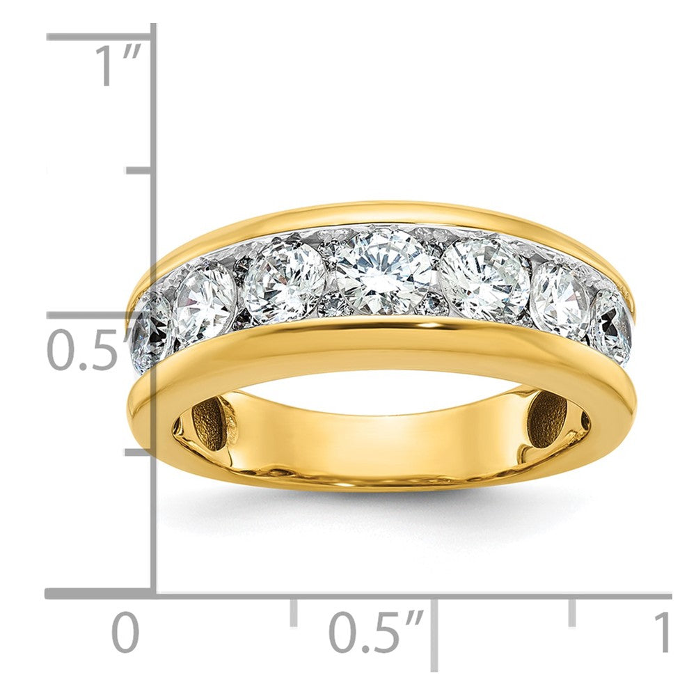 IBGoodman 14k with White Rhodium Men's Polished 1 1/5 Carat AA Quality Diamond Ring