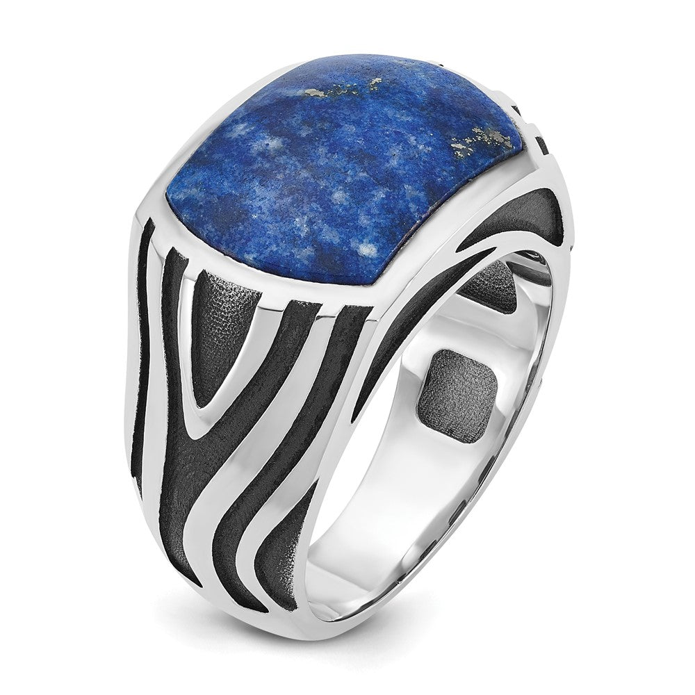 14k White Gold IBGoodman Men's Lapis Ring Mounting