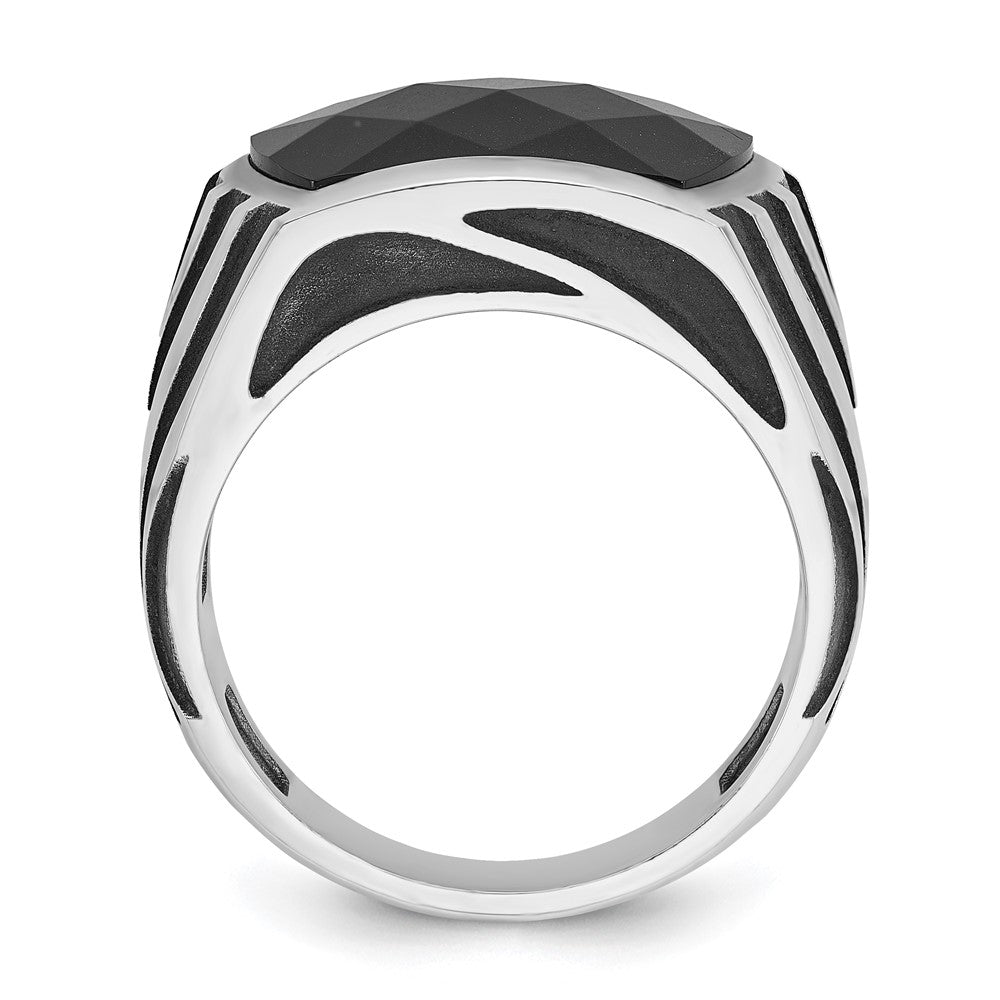 14k White Gold IBGoodman Men's Onyx Ring Mounting
