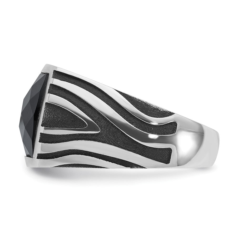 14k White Gold IBGoodman Men's Onyx Ring Mounting