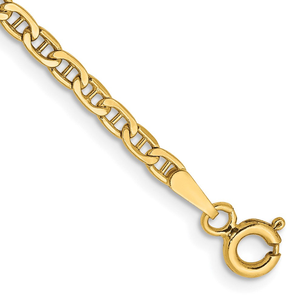 Polished;14k Yellow gold;Hollow;Spring Ring;Lightweight