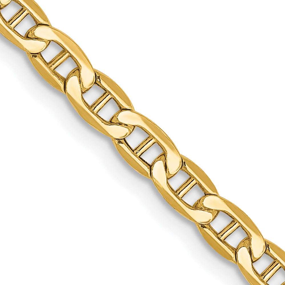 Polished;14k Yellow gold;Hollow;Lobster;Lightweight;Flat