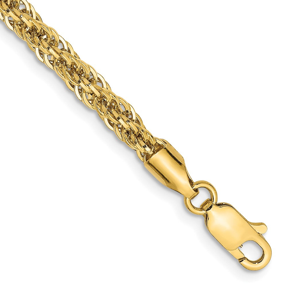 Diamond-cut;14k Yellow gold;Hollow;Lobster