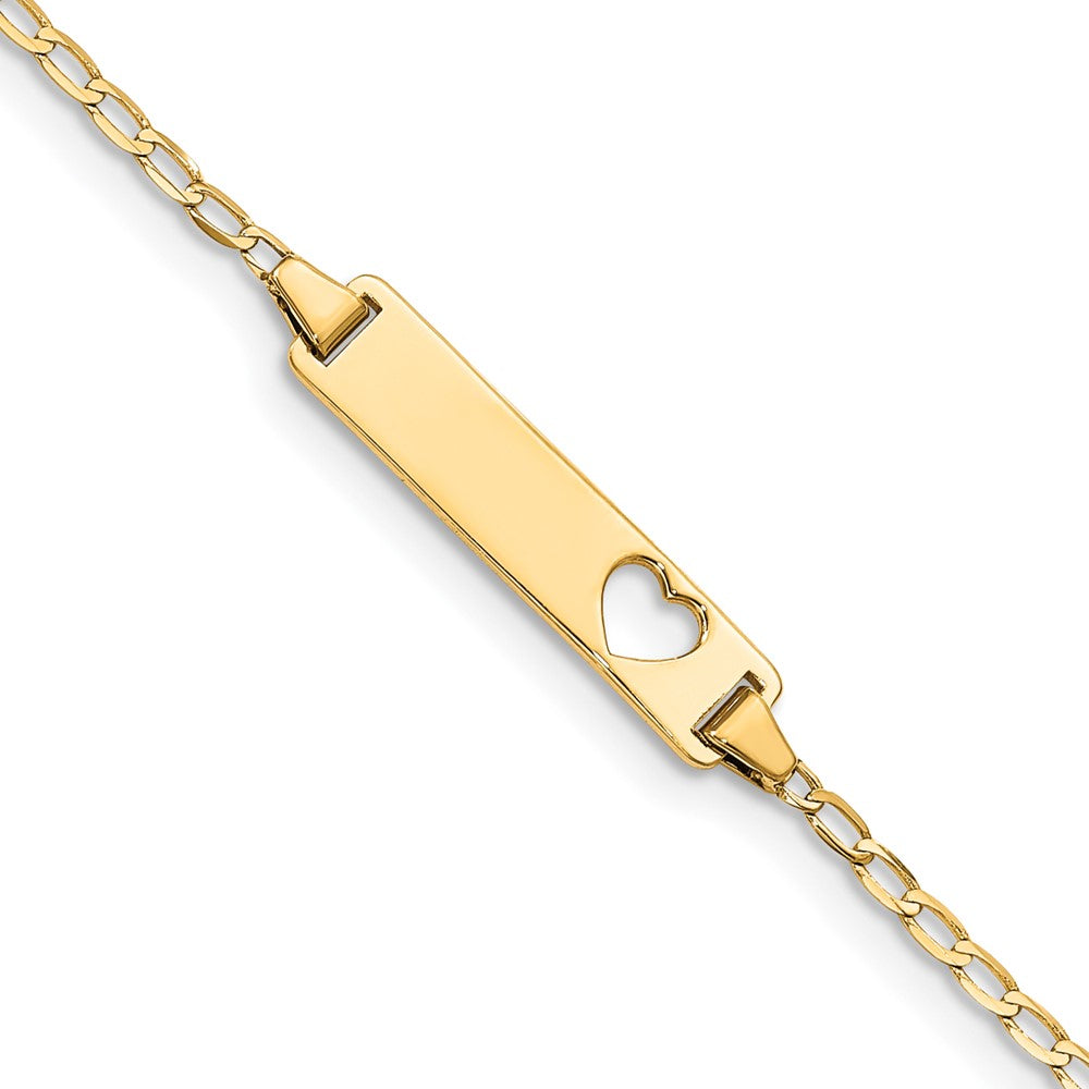 Polished;14k Yellow gold;Engravable;Lobster
