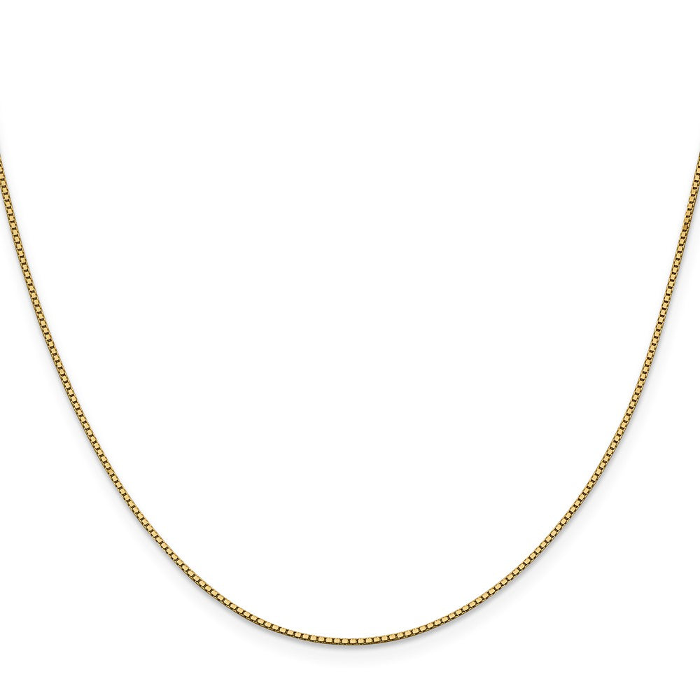 14K 22 inch .95mm Box with Lobster Clasp Chain