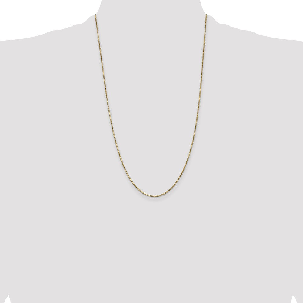 14K 26 inch 1mm Box with Lobster Clasp Chain