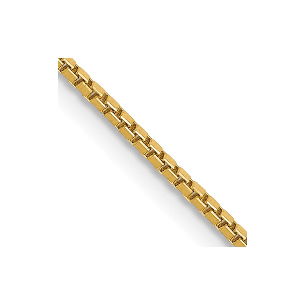 14K 28 inch 1.05mm Box with Lobster Clasp Chain
