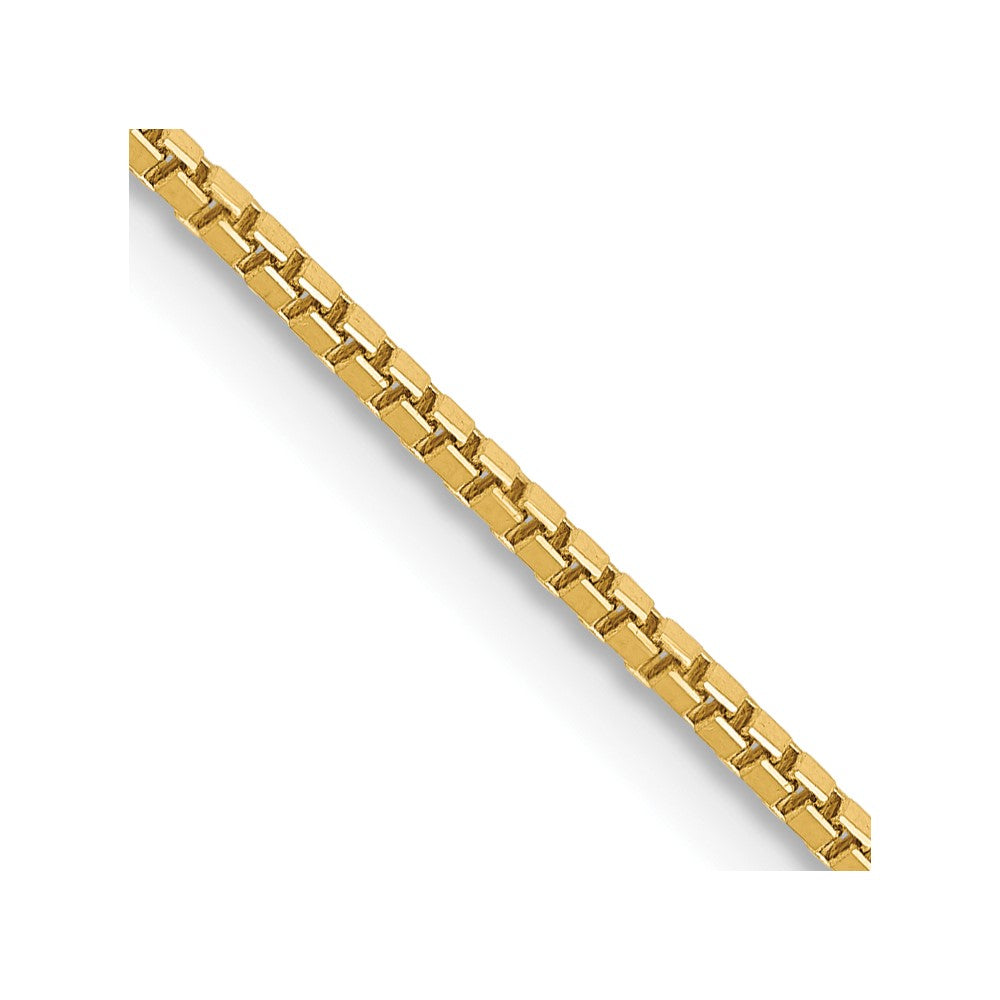 14K 26 inch 1.1mm Box with Lobster Clasp Chain