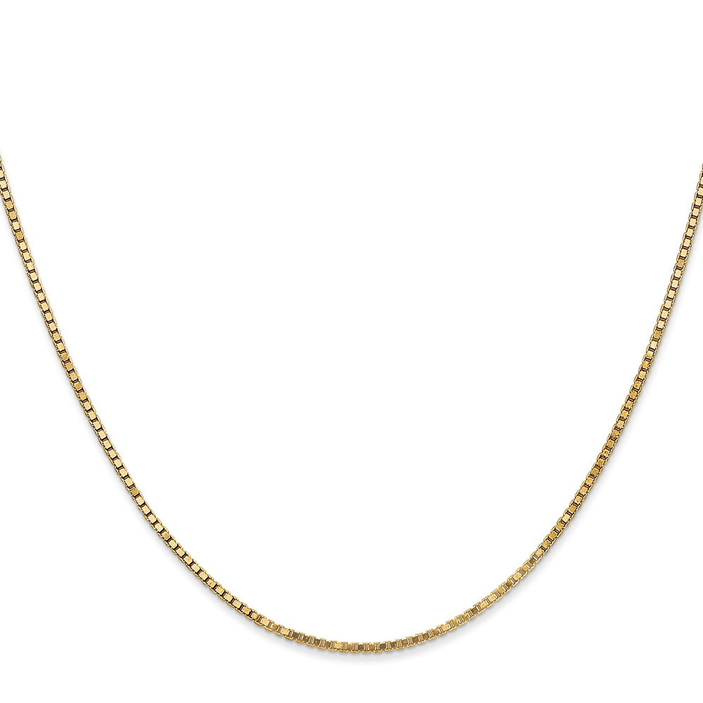14K 26 inch 1.4mm Box with Lobster Clasp Chain