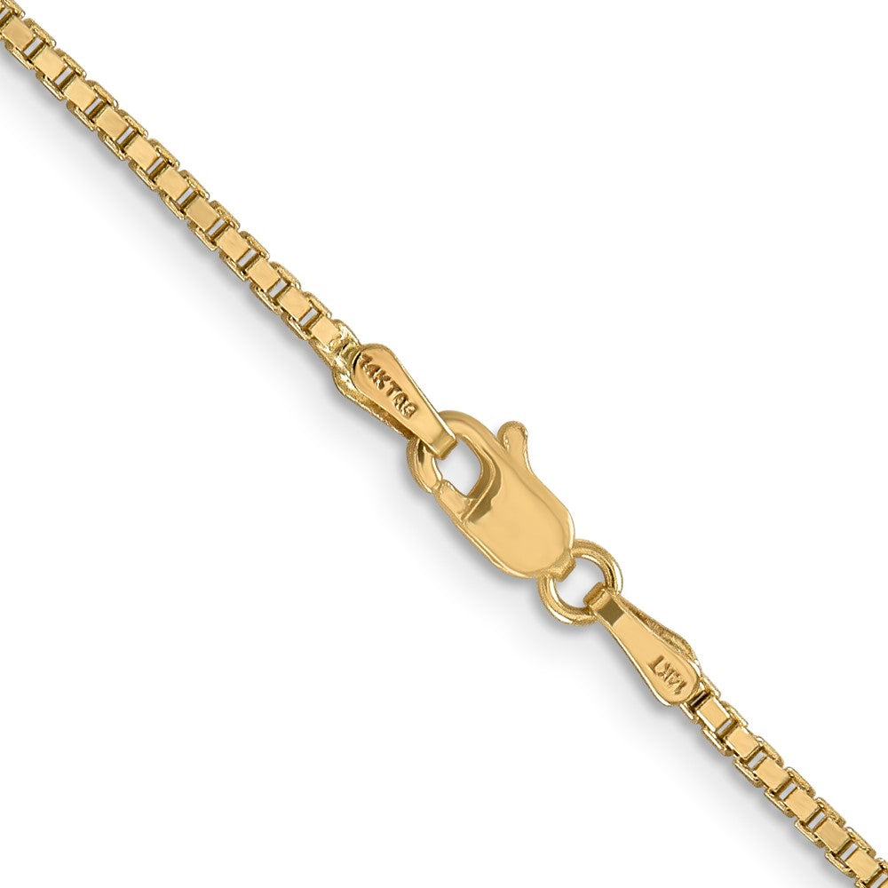 14K 24 inch 1.5mm Box with Lobster Clasp Chain