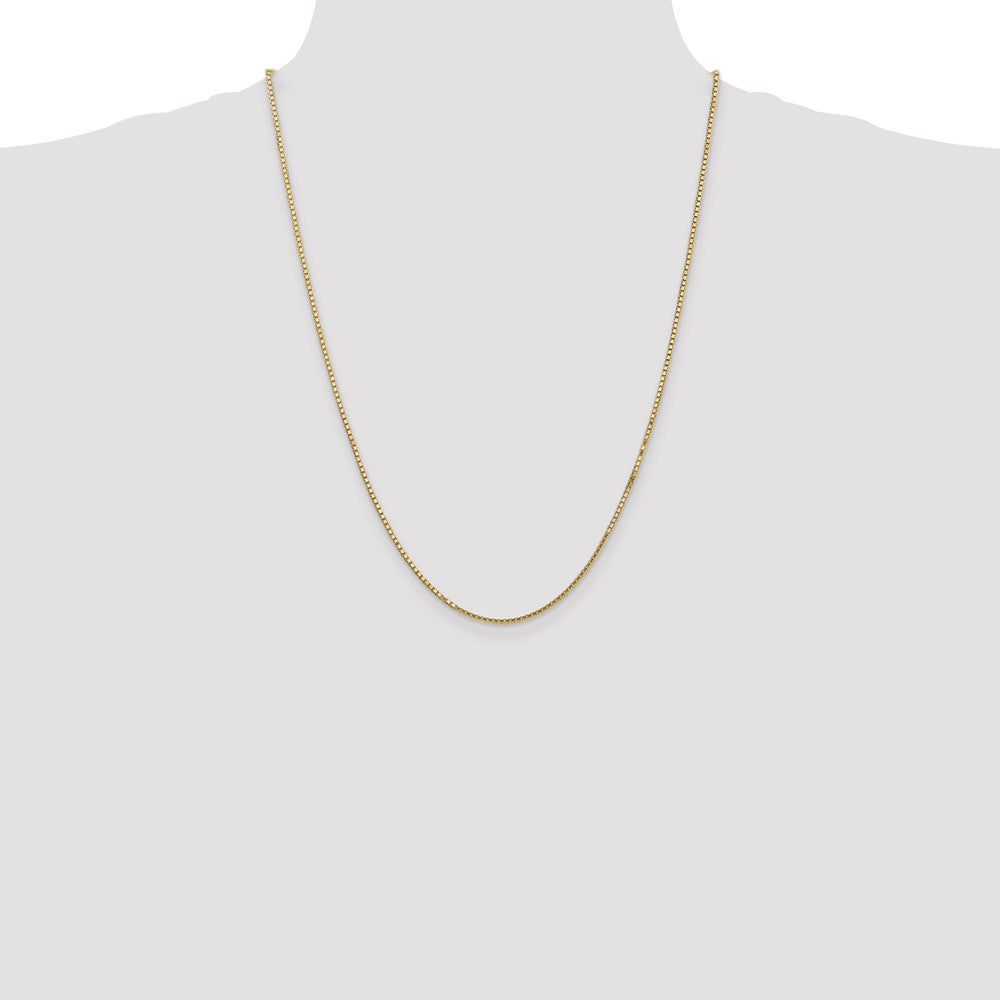 14K 24 inch 1.5mm Box with Lobster Clasp Chain
