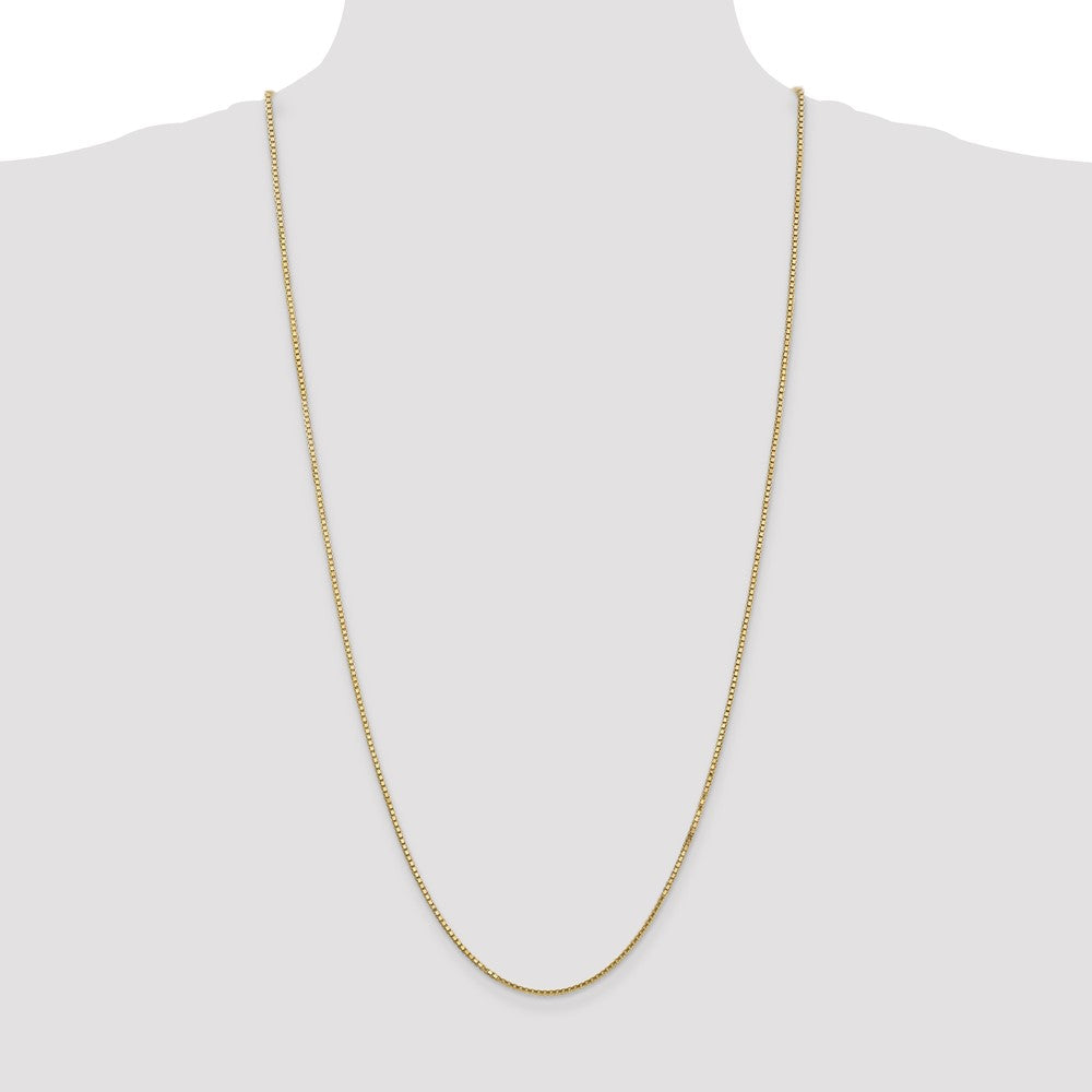 14K 30 inch 1.5mm Box with Lobster Clasp Chain