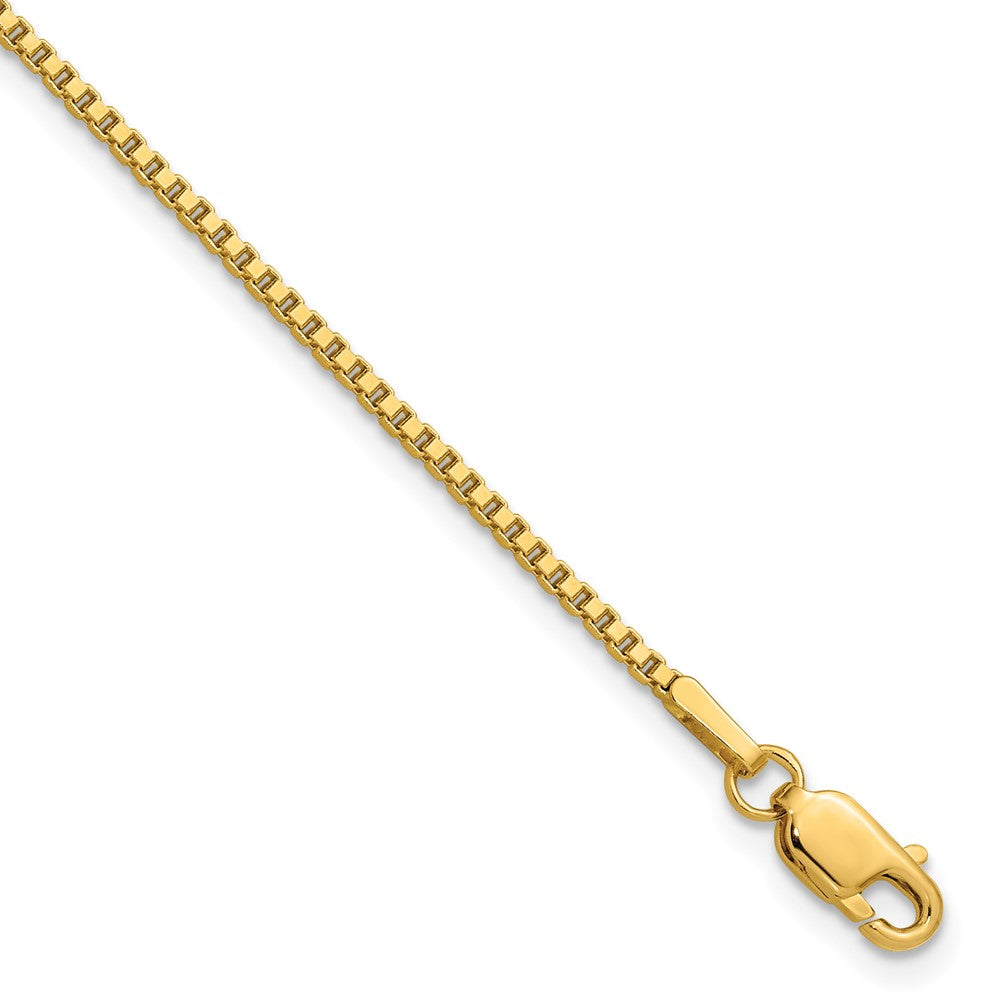 Polished;14k Yellow gold;Lobster