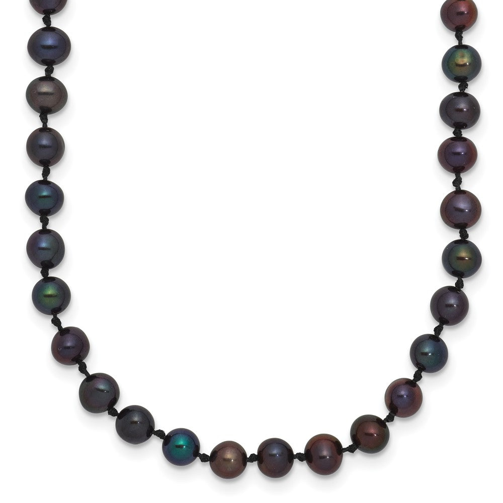 14k Yellow gold;Dyed;Freshwater cultured pearl;Pearl clasp
